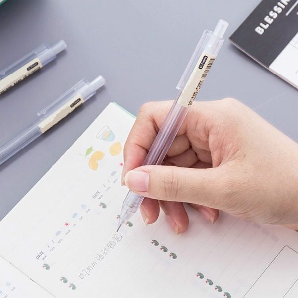 2 PCS Activity Pencil Frosted Transparent Hexagon Pen Student Pencil, Refill: 0.5mm, Lead Hardness: 2B - Image 5