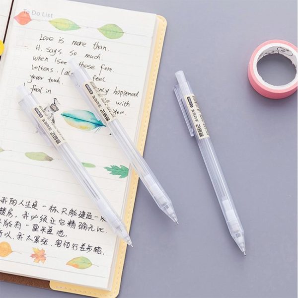 2 PCS Activity Pencil Frosted Transparent Hexagon Pen Student Pencil, Refill: 0.5mm, Lead Hardness: 2B - Image 6