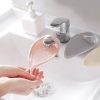 Faucet Extender Solid Color Sink Handle Extension Toddler For Bathroom Children Hand Wash (Pink)