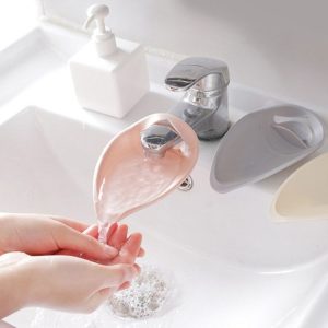 Faucet Extender Solid Color Sink Handle Extension Toddler For Bathroom Children Hand Wash (Pink)
