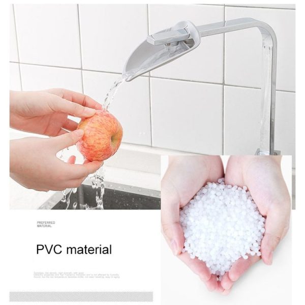 Faucet Extender Solid Color Sink Handle Extension Toddler For Bathroom Children Hand Wash (Pink) - Image 5