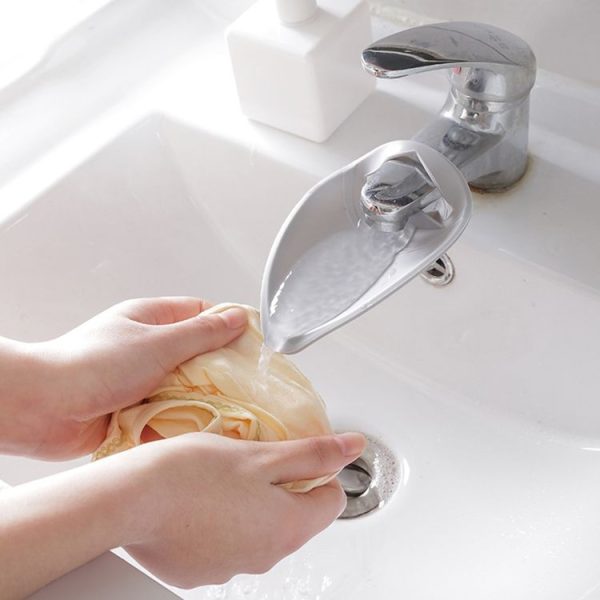 Faucet Extender Solid Color Sink Handle Extension Toddler For Bathroom Children Hand Wash (Pink) - Image 6