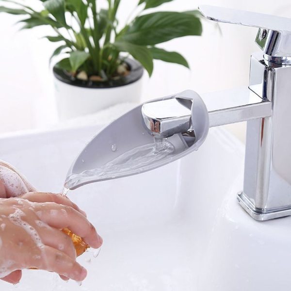Faucet Extender Solid Color Sink Handle Extension Toddler For Bathroom Children Hand Wash (Pink) - Image 8