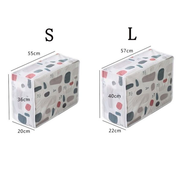 Bed Storage Dustproof Dampproof Quilt Storage Folding Clothes Bag, Size: 55x36x20cm (Clouds) - Image 4