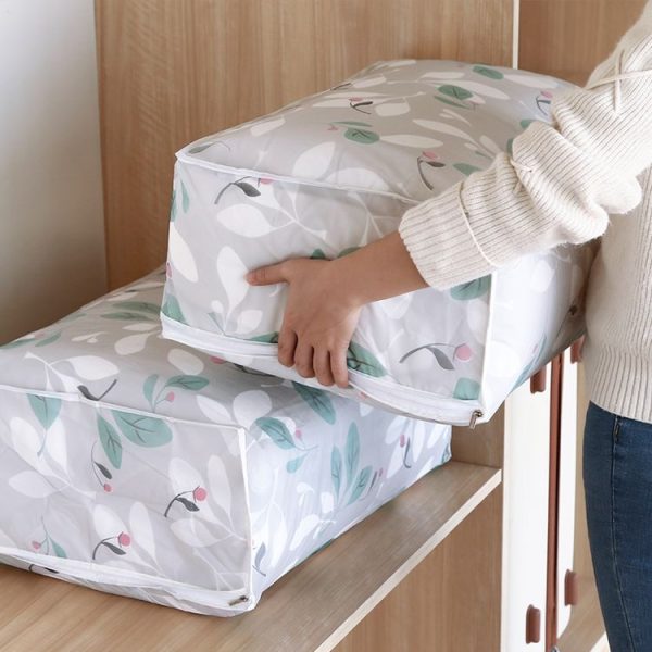 Bed Storage Dustproof Dampproof Quilt Storage Folding Clothes Bag, Size: 55x36x20cm (Clouds) - Image 8