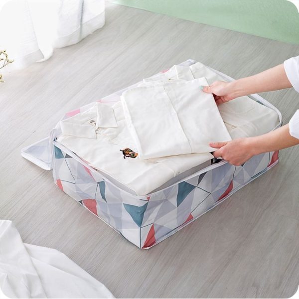 Bed Storage Dustproof Dampproof Quilt Storage Folding Clothes Bag, Size: 55x36x20cm (Clouds) - Image 9