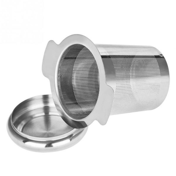 Tea Infuser Stainless Steel with Lid as Drip Tray Tea Strainer - Image 6
