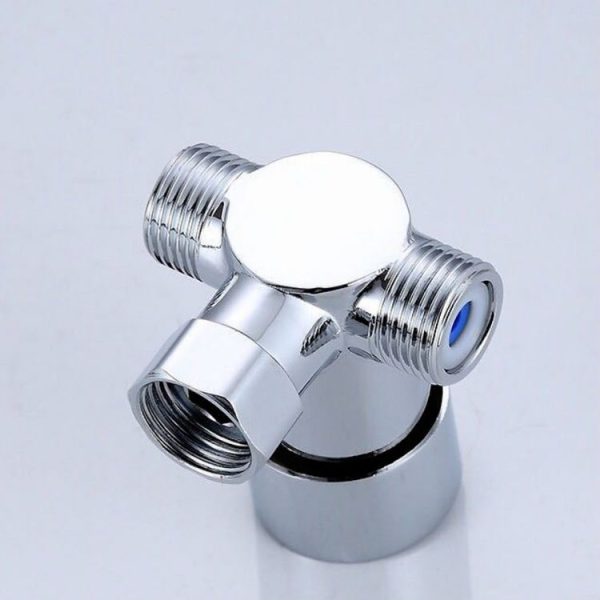 Brass Adjustable Temperature Three-way Valve Cold And Hot Water Mixing Switch Brass Induction Faucet - Image 4
