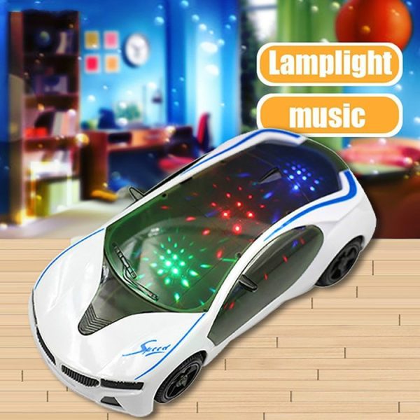 3D Supercar Style Electric Toy With Wheel Lights Music Singing Kids Boys Girls Gift Electric Universal (As show) - Image 3