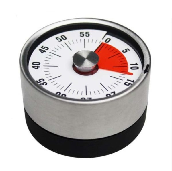 Kitchen Timer Countdown Timer with Magnetic Stainless Steel Timer, Color: 6cm Black - Image 2