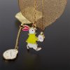 3 PCS Cute Cartoon Leaf Texture Metal Bookmark Business Gift Student Stationery (Alice) - Image 3