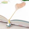 3 PCS Cute Cartoon Leaf Texture Metal Bookmark Business Gift Student Stationery (Alice) - Image 5