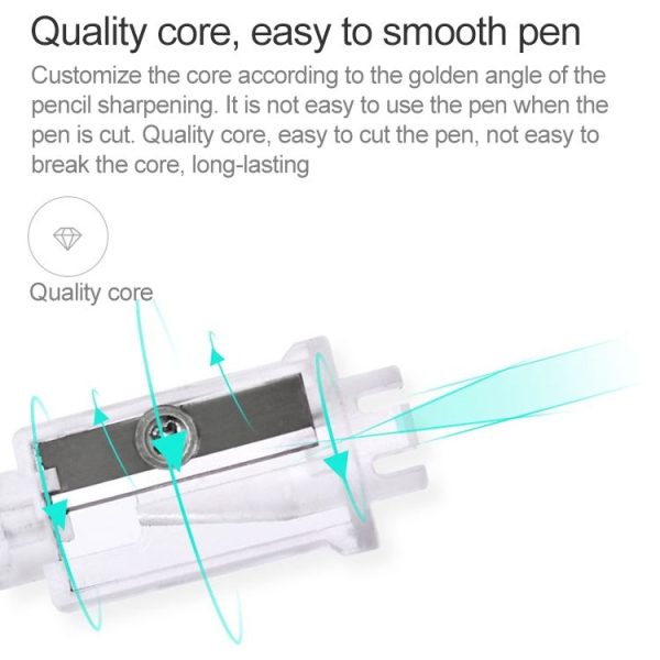 Deli Electric Pencil Sharpener Home School Mechanical Sharpener Office School Supplies (White) - Image 6