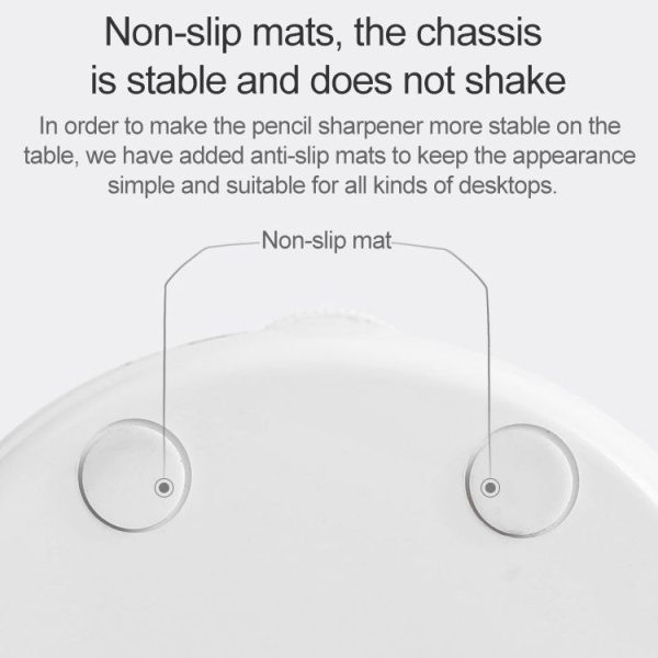Deli Electric Pencil Sharpener Home School Mechanical Sharpener Office School Supplies (White) - Image 8