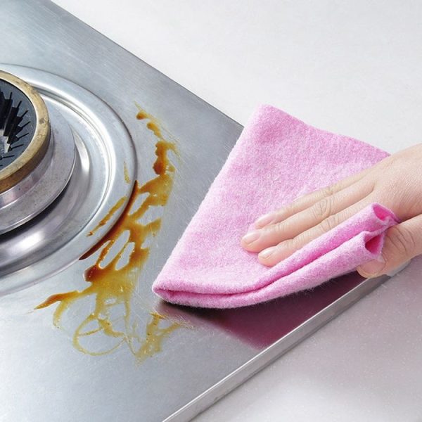 10 PCS Coconut Shell Rags Household Lint-free Thickening Water-absorbent Non-stick Oil Dishwashing Cleaning Cloth, Size: 30x30cm - Image 4