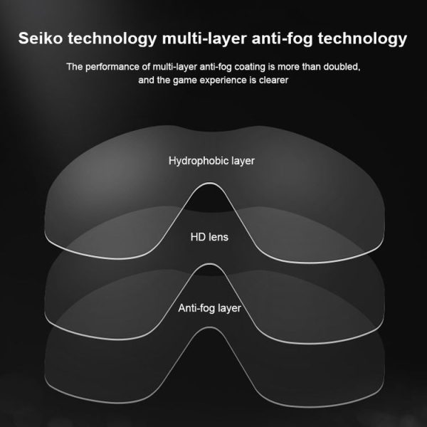 JIEHU JH8208DMJS Large Frame Waterproof and Anti-fog High-definition Eye Protection Swimming Goggles (Smoke Black) - Image 3