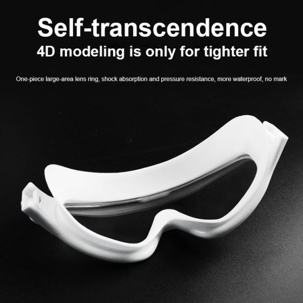 JIEHU JH8208DMJS Large Frame Waterproof and Anti-fog High-definition Eye Protection Swimming Goggles (Smoke Black) - Image 5