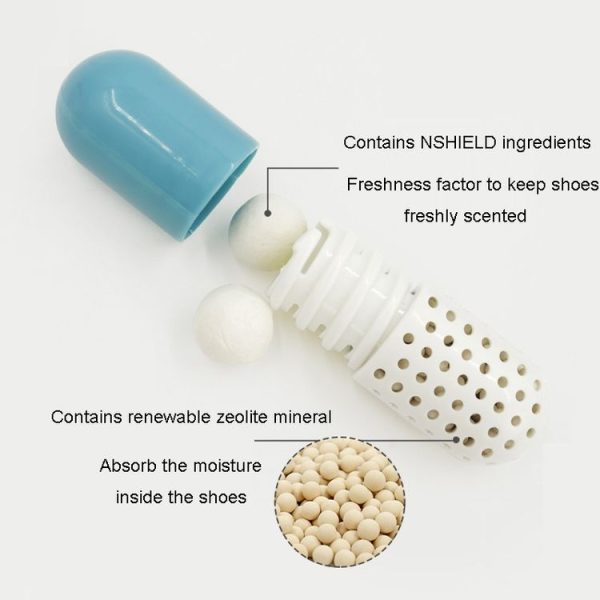 2pcs / Pack Multifunctional Capsule Shoe Deodorizer (Blue) - Image 5