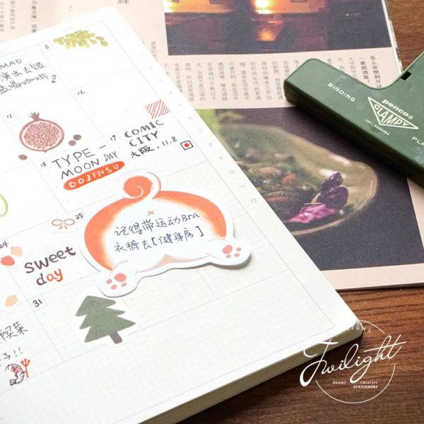 2 PCS Creative Cartoon Animals Cute Message Note N Times Posted Note Book (The Big Headed Bunny) - Image 5