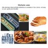 Stainless Steel Tableware Student Office Worker Portable Tableware Set, Specification: 3 PCS / Set, Color: Gold - Image 10