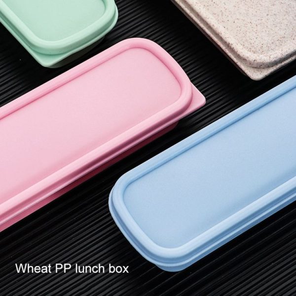 Stainless Steel Tableware Student Office Worker Portable Tableware Set, Specification: 2 PCS / Set, Color: Black - Image 5