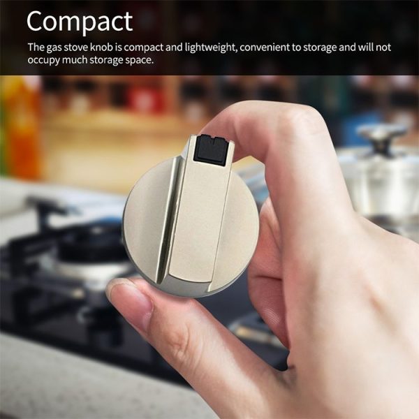 2 PCS Universal Metal Rotary Switch Control Knobs Replacement Accessories for Home Kitchen Gas Stove, Size: Shaft Diameter 6mm - Image 4