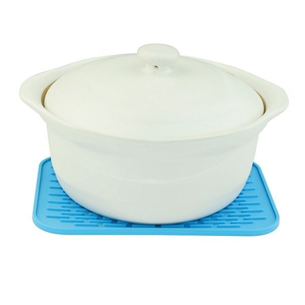 Thicken Colorful Silicone Insulation Mat European Anti-burning Pot Pad Table Waterproof Phone Pad (Orange) - Image 3