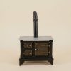 Doll House Kitchen Accessories Metal Cooking Bench Long Chimney