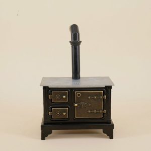 Doll House Kitchen Accessories Metal Cooking Bench Long Chimney