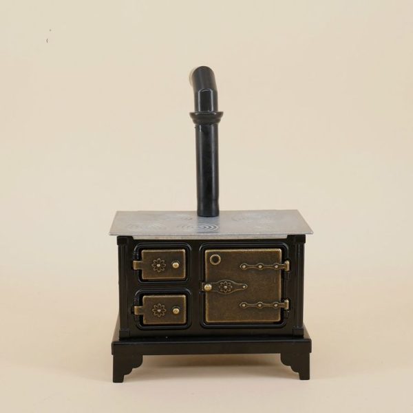 Doll House Kitchen Accessories Metal Cooking Bench Long Chimney