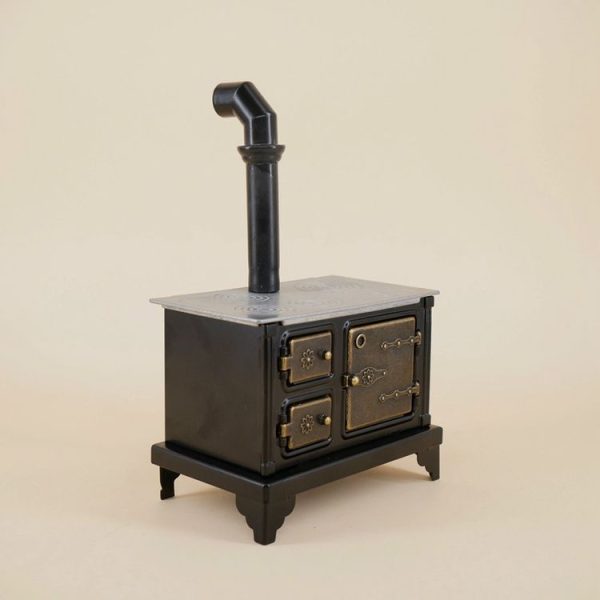 Doll House Kitchen Accessories Metal Cooking Bench Long Chimney - Image 5