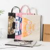 Cute Small Fresh Cartoon Cat A4 File Bag School Office Supplies Canvas Storage Bag (Grey) - Image 3