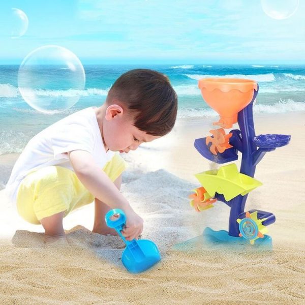 Baby Bathing Water Toy Gear Swing Waterwheel Children Beach Toys - Image 4
