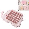 Creative Cute Cartoon Animal Shape Ice Grid Summer Homemade Children DIY Juice Popsicle Mold, Style: Elephant (Pink)