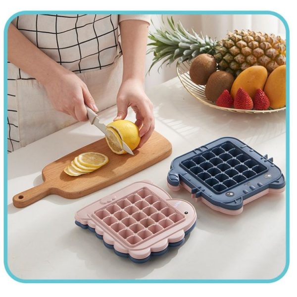 Creative Cute Cartoon Animal Shape Ice Grid Summer Homemade Children DIY Juice Popsicle Mold, Style: Elephant (Pink) - Image 6