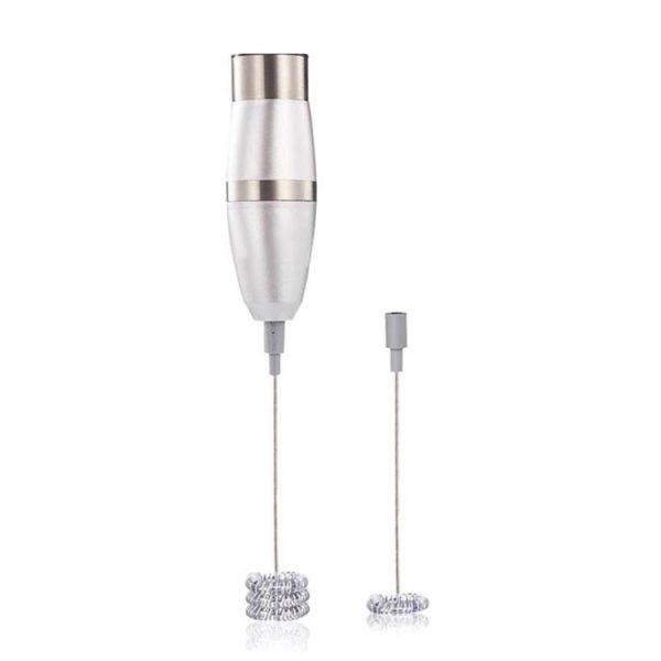 Electric Milk Frother Foamer Double Spring Triple Spring Stainless Steel Mixer
