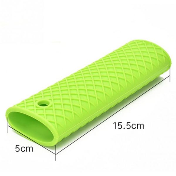 2 PCS Durable Thick Silicone Pot Handle Multicolor Thermal Insulation Sleeve Anti Skid Non Slip Soft Handle Pot Cover (Red) - Image 4