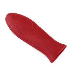 Silicone Pot Holder Handle Anti Slip Cover for Kitchen Thick Soft Pot Handle (Red)