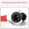 2 PCS Three-in-one Bicycle Integrated Bottom Shaft Flywheel Fixed Wrench Tail Hook Tool - Image 6