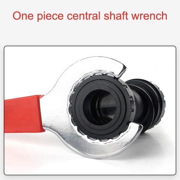 2 PCS Three-in-one Bicycle Integrated Bottom Shaft Flywheel Fixed Wrench Tail Hook Tool - Image 6
