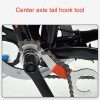 2 PCS Three-in-one Bicycle Integrated Bottom Shaft Flywheel Fixed Wrench Tail Hook Tool - Image 8