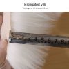 Luxury Rectangle Square Soft Artificial Wool Sheepskin Fluffy Rug Fur Carpet, Size: 45x45cm (Gray) - Image 3