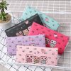 Cartoon Cute Owl Lady Wallet Long Clutch Bag (Purple) - Image 3