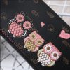 Cartoon Cute Owl Lady Wallet Long Clutch Bag (Purple) - Image 5