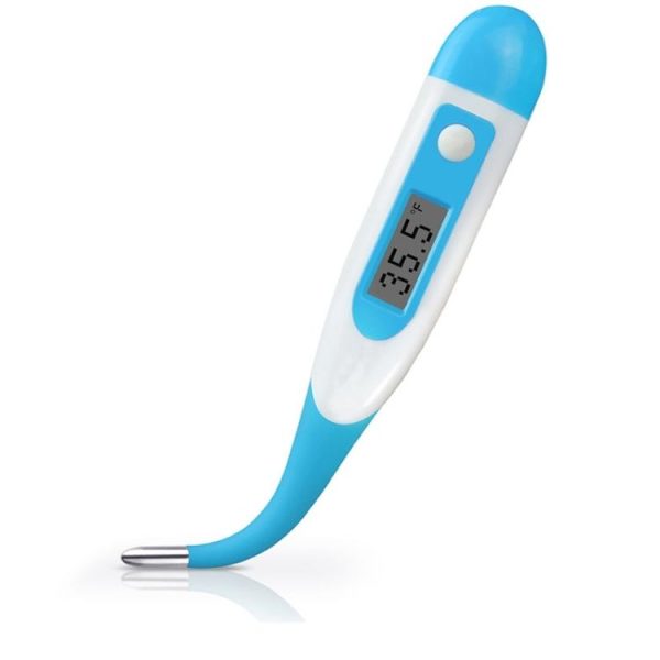 2 PCS LCD Electronic Digital Baby Thermometer Waterproof Soft Tip Medicine Home Thermometer, Random Color Delivery - Image 2