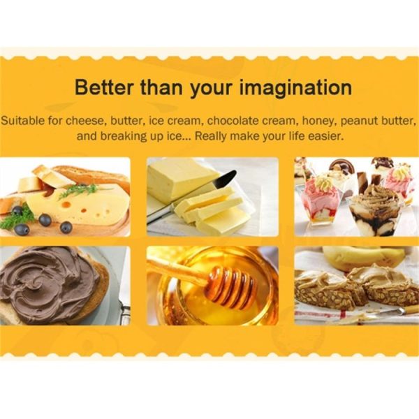 Rechargeable Electric Warm Butter Knife Heated Spreader for Melting Cutting Spreading Cheese Honey Ice Cream - Image 5