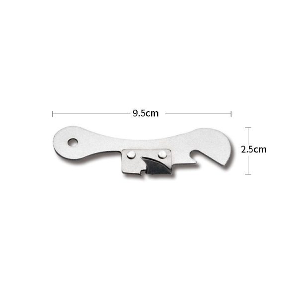 2 PCS Stainless Steel Bottle Opener Can Opener Multifunctional Kitchen Tool (Stainless Steel Color) - Image 4