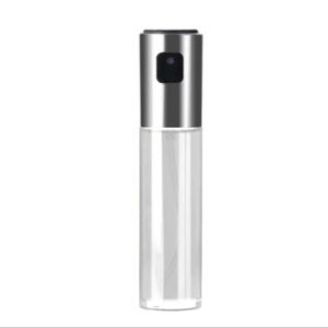 Plastic Glass Olive Pump Spray Bottle Oil Sauce Vinegar Bottle Oil Dispenser (Silver)