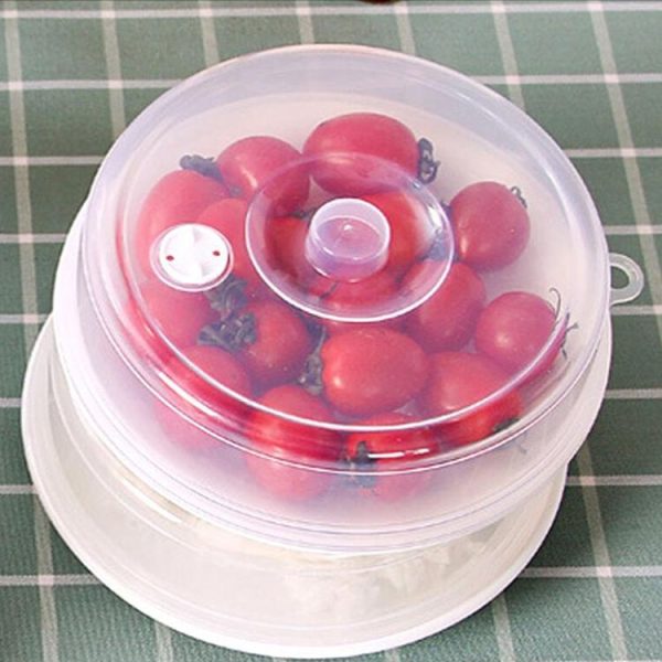 Kitchen Transparent Refrigerator Fresh-keeping Sealed Lid Microwave Oven Heating Lid Stackable Fresh Bowl Lid, Size: Large