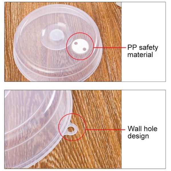 Kitchen Transparent Refrigerator Fresh-keeping Sealed Lid Microwave Oven Heating Lid Stackable Fresh Bowl Lid, Size: Large - Image 3